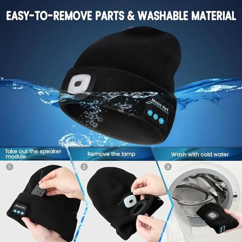 🎄Christmas Early Sale - LED Bluetooth Beanie