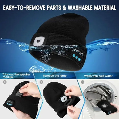 🎄Christmas Early Sale - LED Bluetooth Beanie