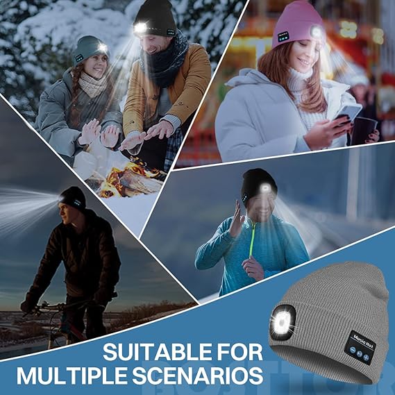 🎄Christmas Early Sale - LED Bluetooth Beanie