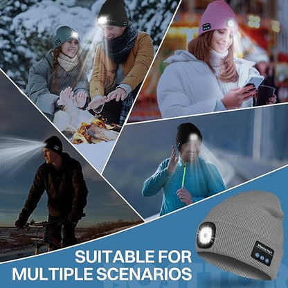 🎄Christmas Early Sale - LED Bluetooth Beanie