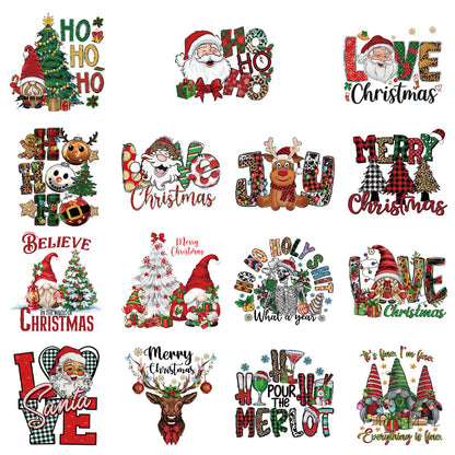 🔥LAST DAY 50% OFF🎄15PCS Christmas Mystery DTF Transfer Bundle ✨Ready to Press Holiday Designs for Festive DIY Creations