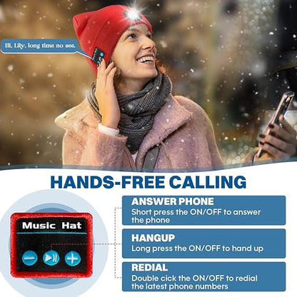🎄Christmas Early Sale - LED Bluetooth Beanie